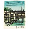 Image 2 : Bernard Buffet "Place De La Concorde" Lithograph On Paper Custom Framed Signed