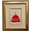 Image 1 : Erte "Ciboulette - Red" Gouache