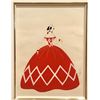 Image 2 : Erte "Ciboulette - Red" Gouache