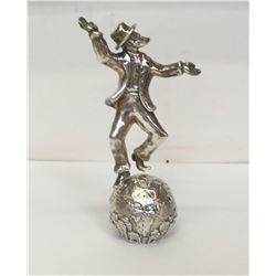 RAPHAEL ABECASSIS "MEN OF THE WORLD-CHABAD" STERLING SILVER SCULPTURE SIGNED COA