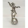 Image 1 : RAPHAEL ABECASSIS "MEN OF THE WORLD-CHABAD" STERLING SILVER SCULPTURE SIGNED COA