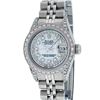 Image 2 : Rolex Ladies Stainless Steel 26MM MOP Diamond Lugs Datejust Wristwatch