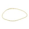 Image 1 : Rope Chain Anklet - 14KT Yellow Gold