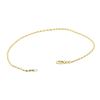 Image 3 : Rope Chain Anklet - 14KT Yellow Gold
