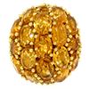 Image 5 : 18K Yellow Gold 19 ctw Oval & Round Citrine Large Dome Cluster Cocktail Ring