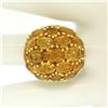 Image 8 : 18K Yellow Gold 19 ctw Oval & Round Citrine Large Dome Cluster Cocktail Ring