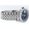 Image 3 : Rolex Mens Stainless Steel Black String Diamond 36MM Datejust Wristwatch