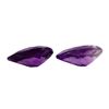 Image 2 : 12.75 ctw. Natural Pear Cut Amethyst Parcel of Two