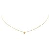 Image 2 : 0.02 ctw Diamond Pendant with Chain - 14KT Yellow Gold