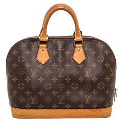 Louis Vuitton Monogram Canvas Leather Alma MM Handbag