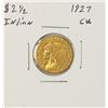 Image 1 : 1927 $2 1/2 Indian Head Quarter Eagle Gold Coin