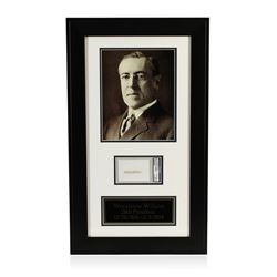 Woodrow Wilson Signed Cut Display PSA Certified