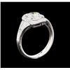 Image 4 : 1.04 ctw Diamond Ring - 18KT White Gold