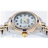 Image 3 : Rolex Ladies 2 Tone 14K MOP Sapphire & Diamond Channel Set Datejust Wristwatch