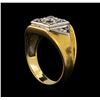 Image 4 : 0.61 ctw Diamond Ring - 14KT White and Yellow Gold