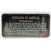 Image 2 : 1 Oz.  .999 Fine Silver "Wright Bros. Plane" Art Bar
