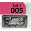 Image 1 : 1 Oz.  .999 Fine Silver "Air Force Academy" Art Bar