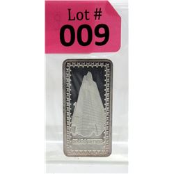 1 Oz.  .999 Fine Silver "Sears Tower" Art Bar