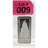 Image 1 : 1 Oz.  .999 Fine Silver "Sears Tower" Art Bar