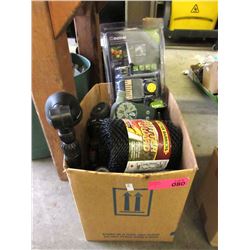 Box of Hose Nozzles, Timers, Gutter Guard & More