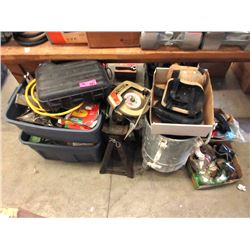 9 Boxes of Assorted Tools & Hardware