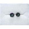 Image 1 : New 2 CT Mystic Topaz Sterling Silver Earrings