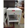 Image 1 : New White "Style In Form" End Table with Drawer