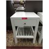 Image 1 : New White "Style In Form" End Table with Drawer
