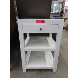 New White End Table / Night Stand with Drawer