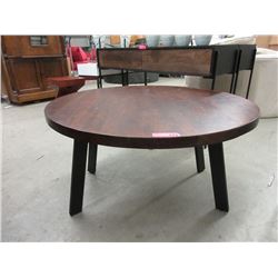 New Wood Top Coffee Table with Metal Frame