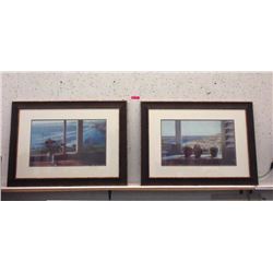 2 Large Framed Prints - 40  x 29 