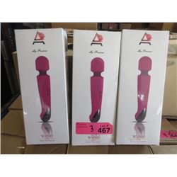 3 New Ammelee Cordless Vibrator/Massagers