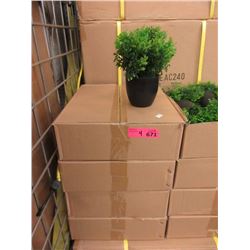 4 Cases of 6 New 9" Artificial Plants