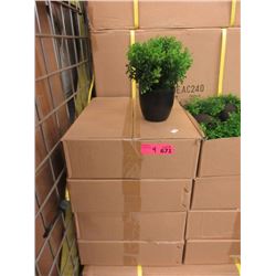 4 Cases of 6 New 9" Artificial Plants