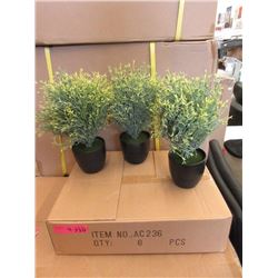 4 Cases of 6 New 12" Artificial Plants in Pots