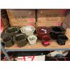 Image 1 : 4 New 3 Piece Glazed Pottery Planters