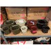 Image 1 : 4 New 3 Piece Glazed Pottery Planters