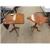 Image 1 : 1 Oak Pembroke End Table & 1 Maple End Table