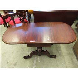 Mahogany Drop Side Accent Table