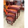 Image 1 : 4 Piece Rosewood Nesting Table Set