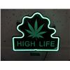 Image 1 : New Electric Neon "High Life" Sign - 9" x 14"