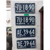 Image 1 : 2 Pairs of 1970 Alberta License Plates