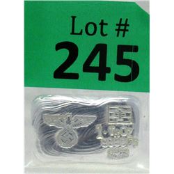 1 Oz Nazi Eagle & Swastika .9999 Silver Bar