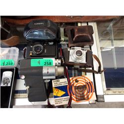 3 Vintage Cameras and a Vintage Blinkilux