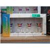 Image 1 : 3 New 4 Piece Rainbow Acrylic Wine Glass Sets