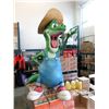 Image 1 : Giant 8 Foot Tall Fiberglass Cowboy Dinosaur