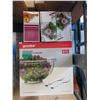 Image 1 : 1 Large & 3 Small New Glass Salad Bowls