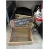Image 1 : Wood Novelty Sign & 3 Wood Boxes