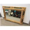 Image 1 : Large Gold Gilt Bevel Glass Wall Mirror
