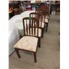 Image 1 : 5 Oak Dining Chairs